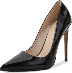 bbruriy Women's Patent Leather Pumps Sexy Pointed Toe High Heels Slip on Stiletto Party Dress Wedding Prom Shoes 12Cm/4.7Inch