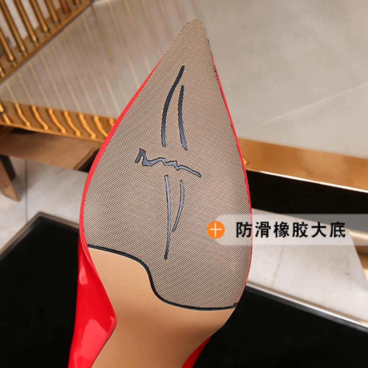 bbruriy Women's Patent Leather Pumps Sexy Pointed Toe High Heels Slip on Stiletto Party Dress Wedding Prom Shoes 12Cm/4.7Inch