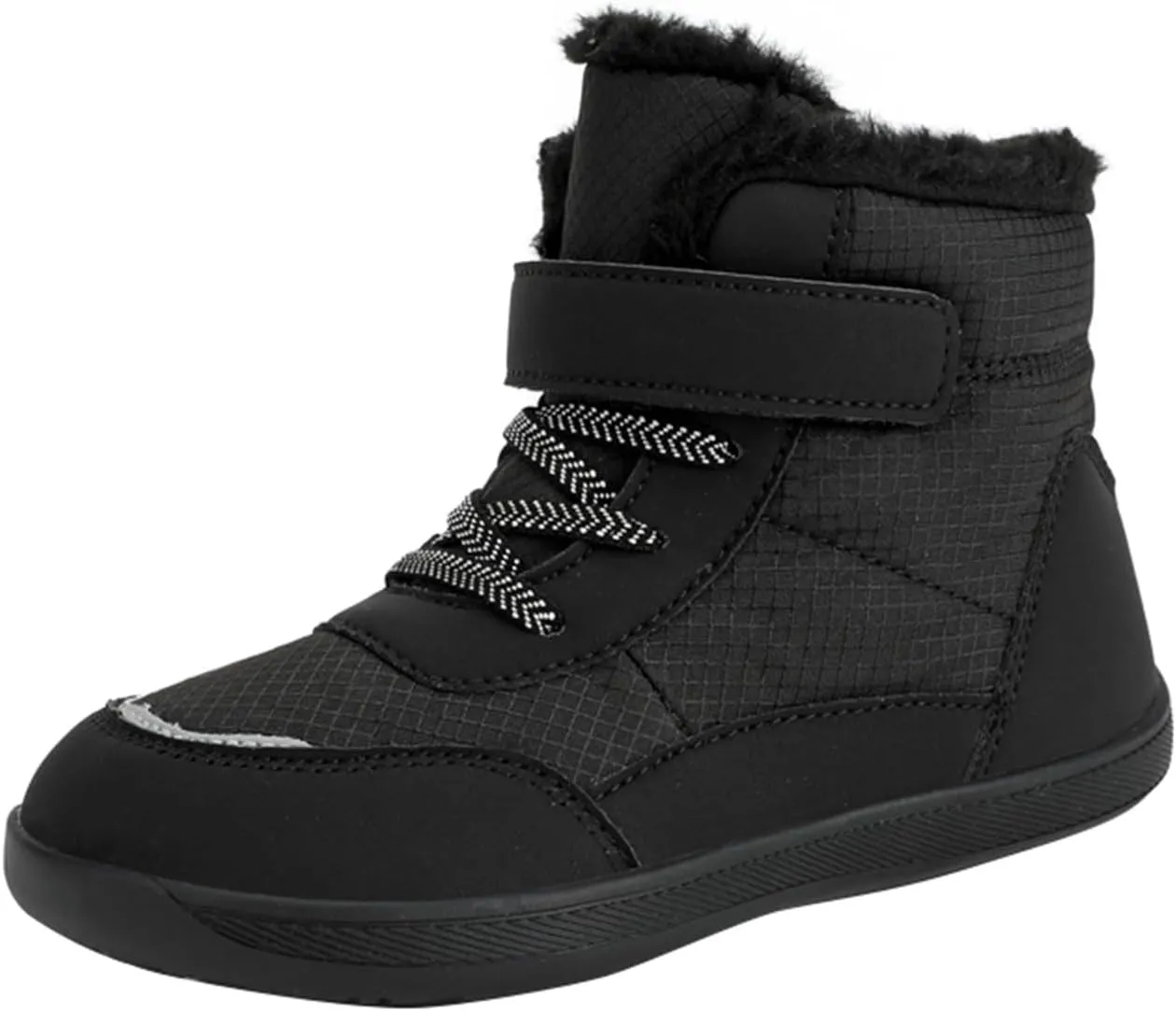Boots for Girls Kids Winter Snow Boots Waterproof Outdoor Warm Fur Lined Shoes Cold Weather Warm Resistance Hook Loop Boots