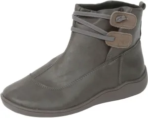 Cathalem Women's Ankle Boots No Heel Fall Cutout Booties Ankle Heels Low Stacked Ruffle Slip On Dress Short Boots Shoes