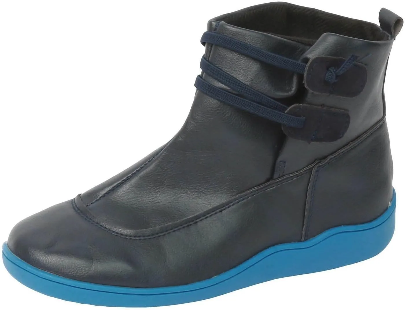 Cathalem Women's Ankle Boots No Heel Fall Cutout Booties Ankle Heels Low Stacked Ruffle Slip On Dress Short Boots Shoes