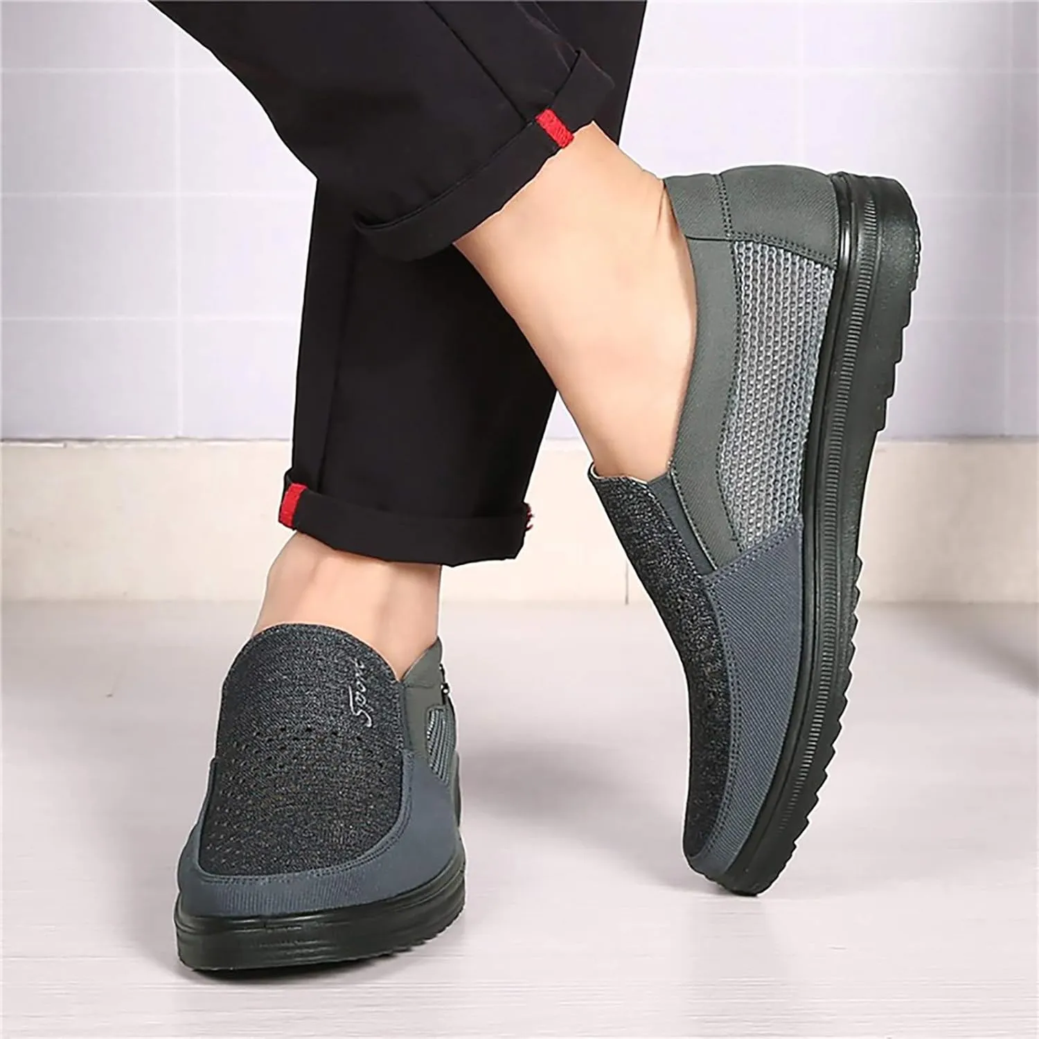 COSIDRAM Mens Loafer Casual Shoes Comfort Lightweight Driving Travel Walking Shoes for Adult Male