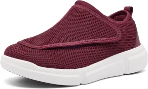 Diabetic Shoes for Women - Extra Wide Slip-On Orthopedic Walking Shoes with Adjustable Strap for Swollen Feet & Neuropathy