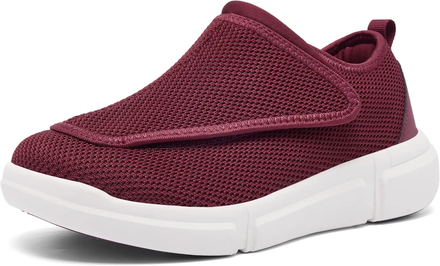 Diabetic Shoes for Women - Extra Wide Slip-On Orthopedic Walking Shoes with Adjustable Strap for Swollen Feet & Neuropathy