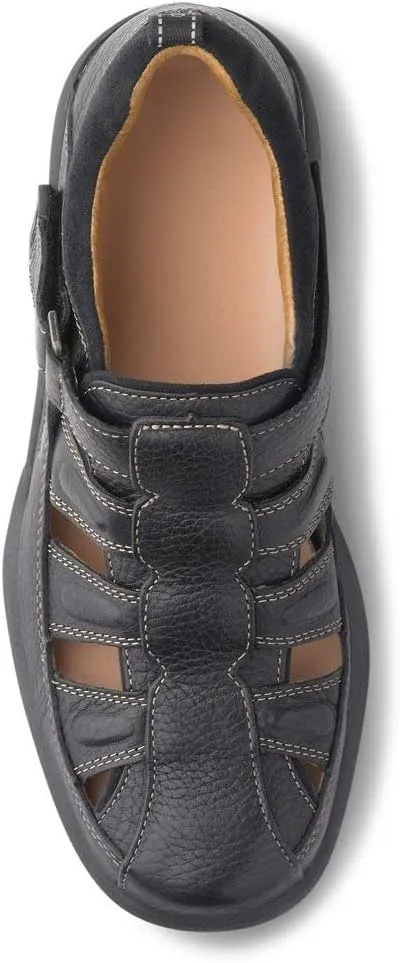 Dr. Comfort Fisherman Men's Therapeutic Diabetic Extra Depth Sandal: Black 9.5 X-Wide (3E/4E)