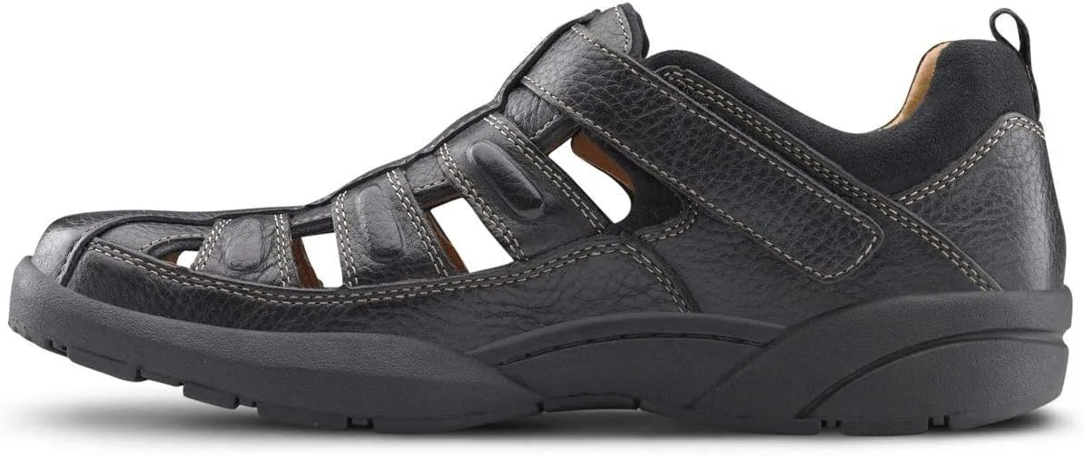 Dr. Comfort Fisherman Men's Therapeutic Diabetic Extra Depth Sandal: Black 9.5 X-Wide (3E/4E)