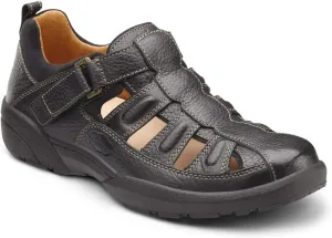 Dr. Comfort Fisherman Men's Therapeutic Diabetic Extra Depth Sandal: Black 9.5 X-Wide (3E/4E)