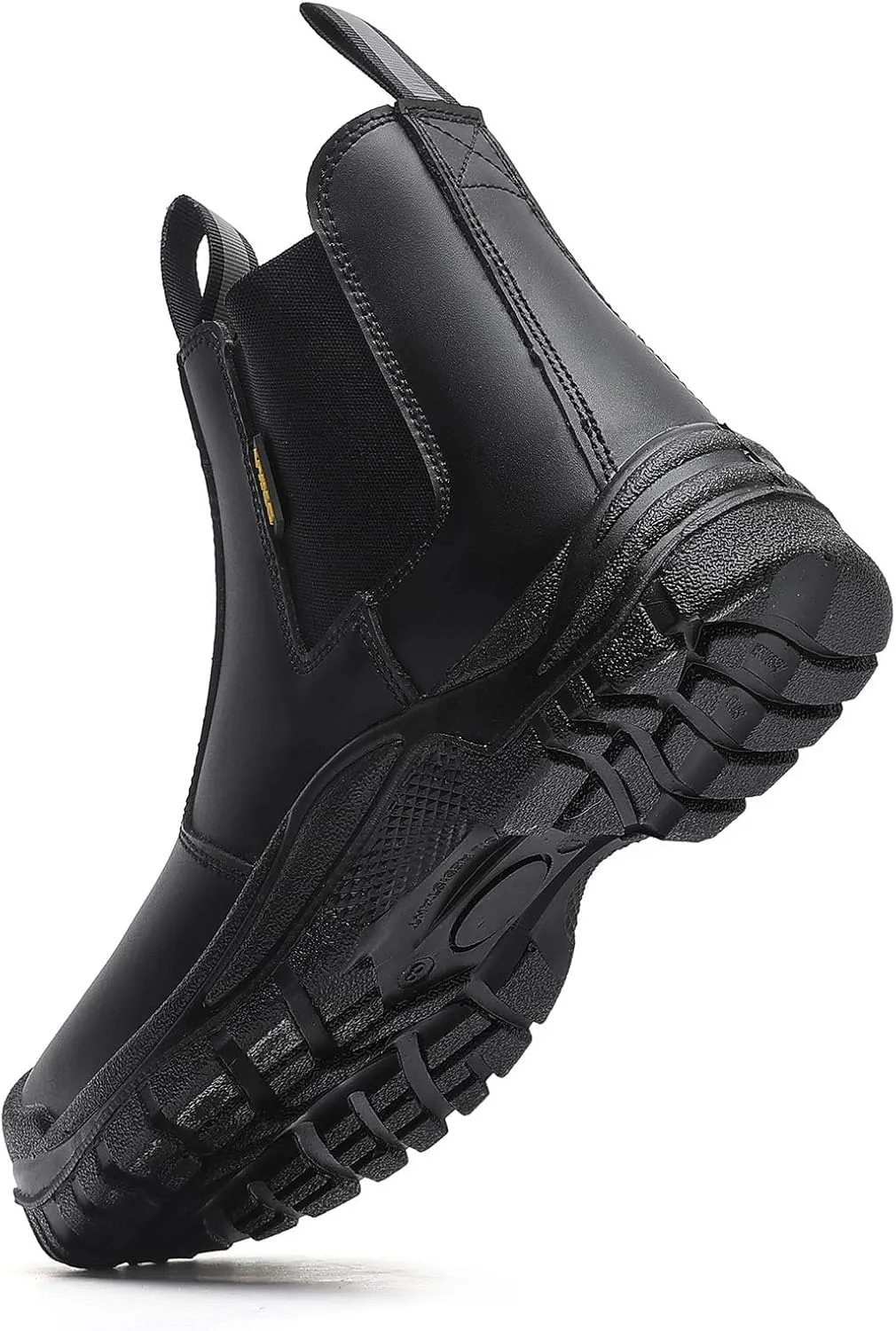 DRKA Men's Chelsea Steel Toe Work Boots  Waterproof, Slip-Resistant, Anti-Puncture Safety Shoes for Construction & Outdoor Work