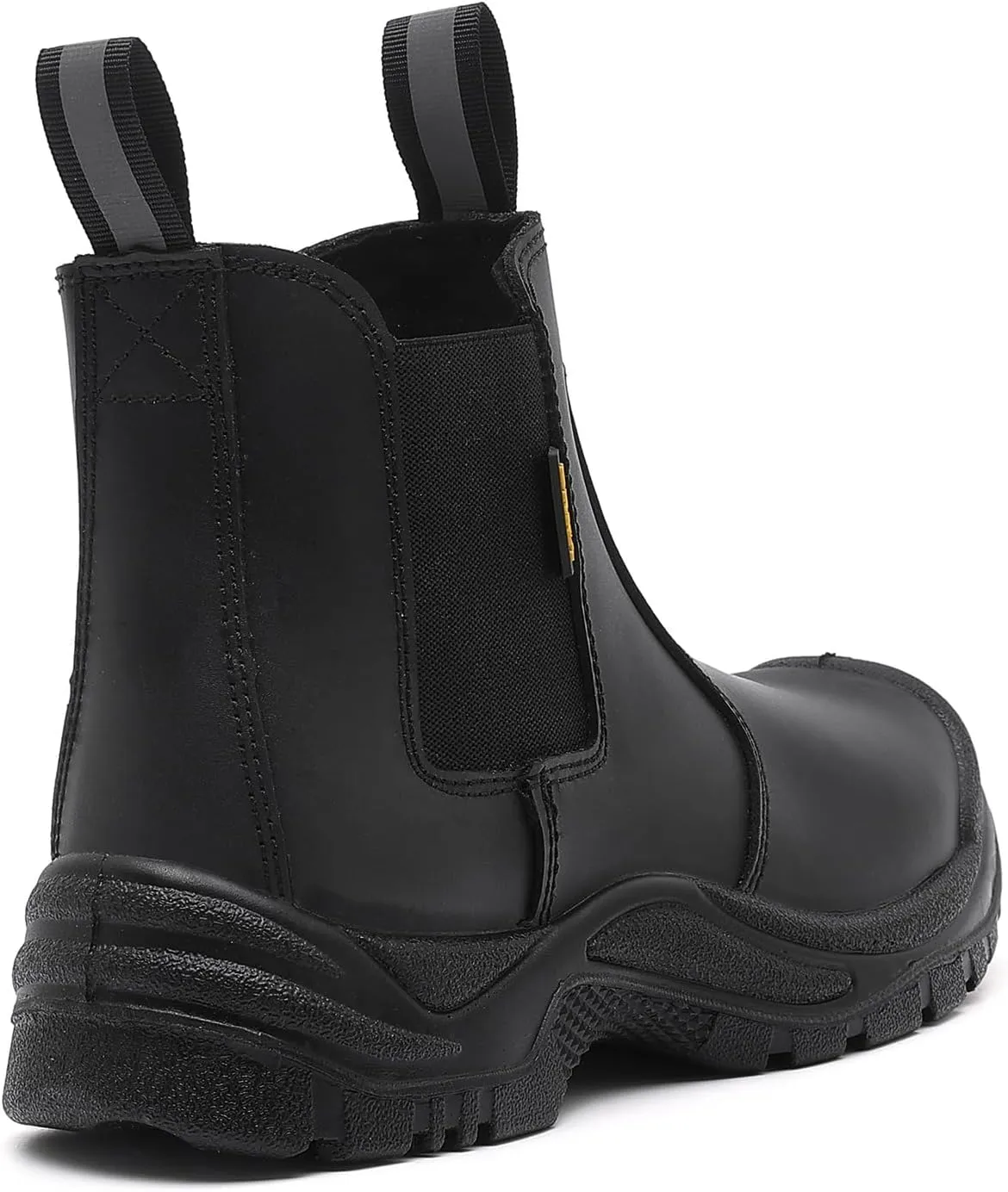 DRKA Men's Chelsea Steel Toe Work Boots  Waterproof, Slip-Resistant, Anti-Puncture Safety Shoes for Construction & Outdoor Work