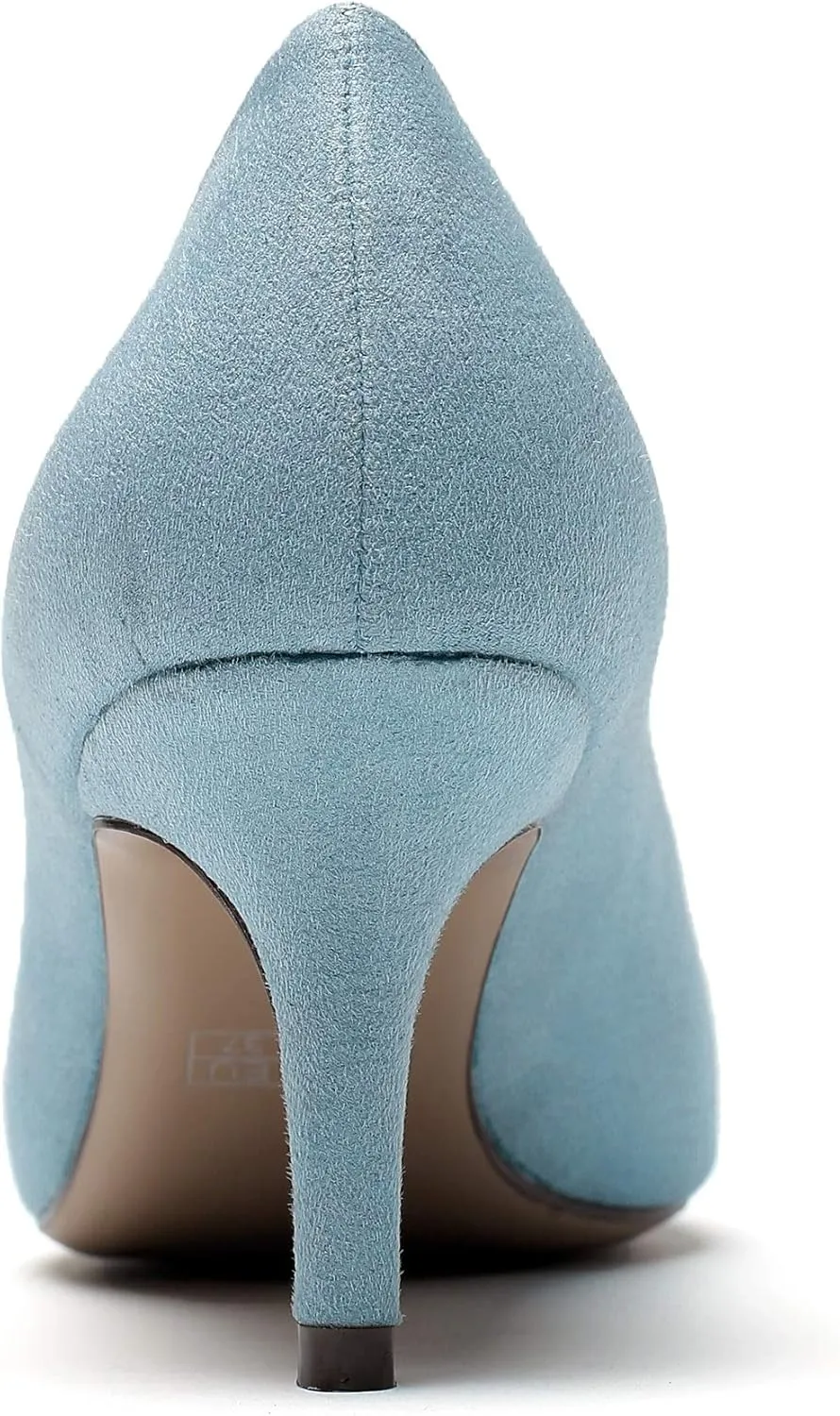 Eldof Women's Kitten Heel Pumps Pointed Toe Suede Heels Slip on Comfort Pumps 2.6 Inches for Dress Party Office