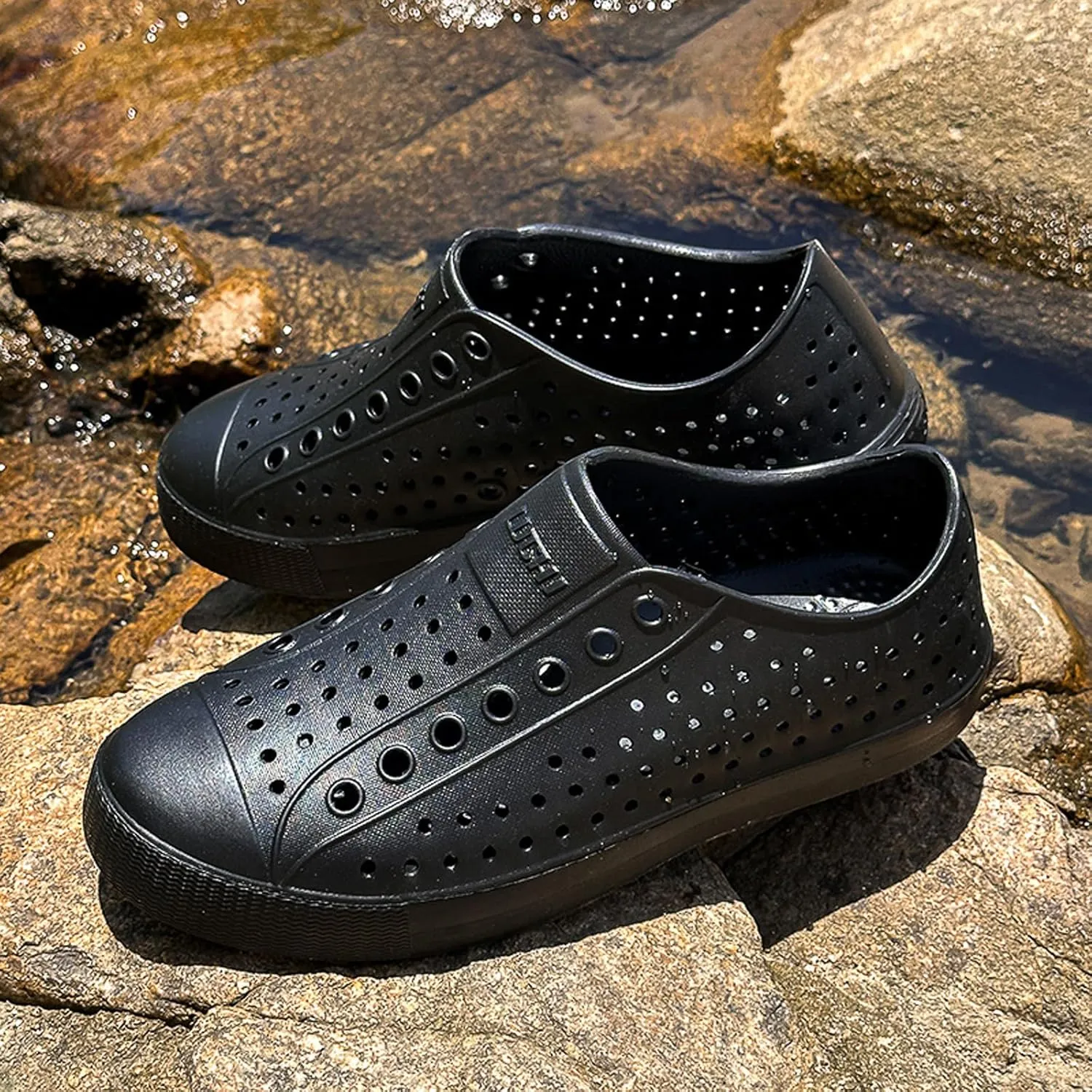 FLIOZY Waterproof Garden Clogs for Men and Women - Lightweight Breathable EVA Slip-On Shoes - Comfortable Non-Slip Casual Footwear for Outdoor, Beach, Everyday Wear