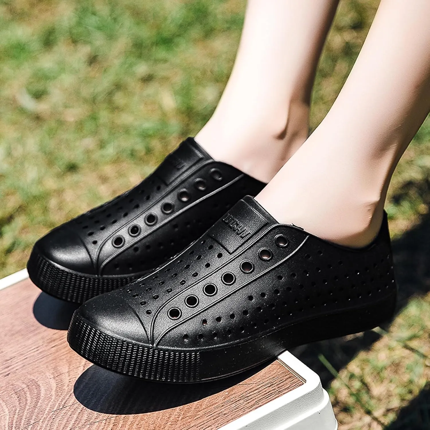 FLIOZY Waterproof Garden Clogs for Men and Women - Lightweight Breathable EVA Slip-On Shoes - Comfortable Non-Slip Casual Footwear for Outdoor, Beach, Everyday Wear
