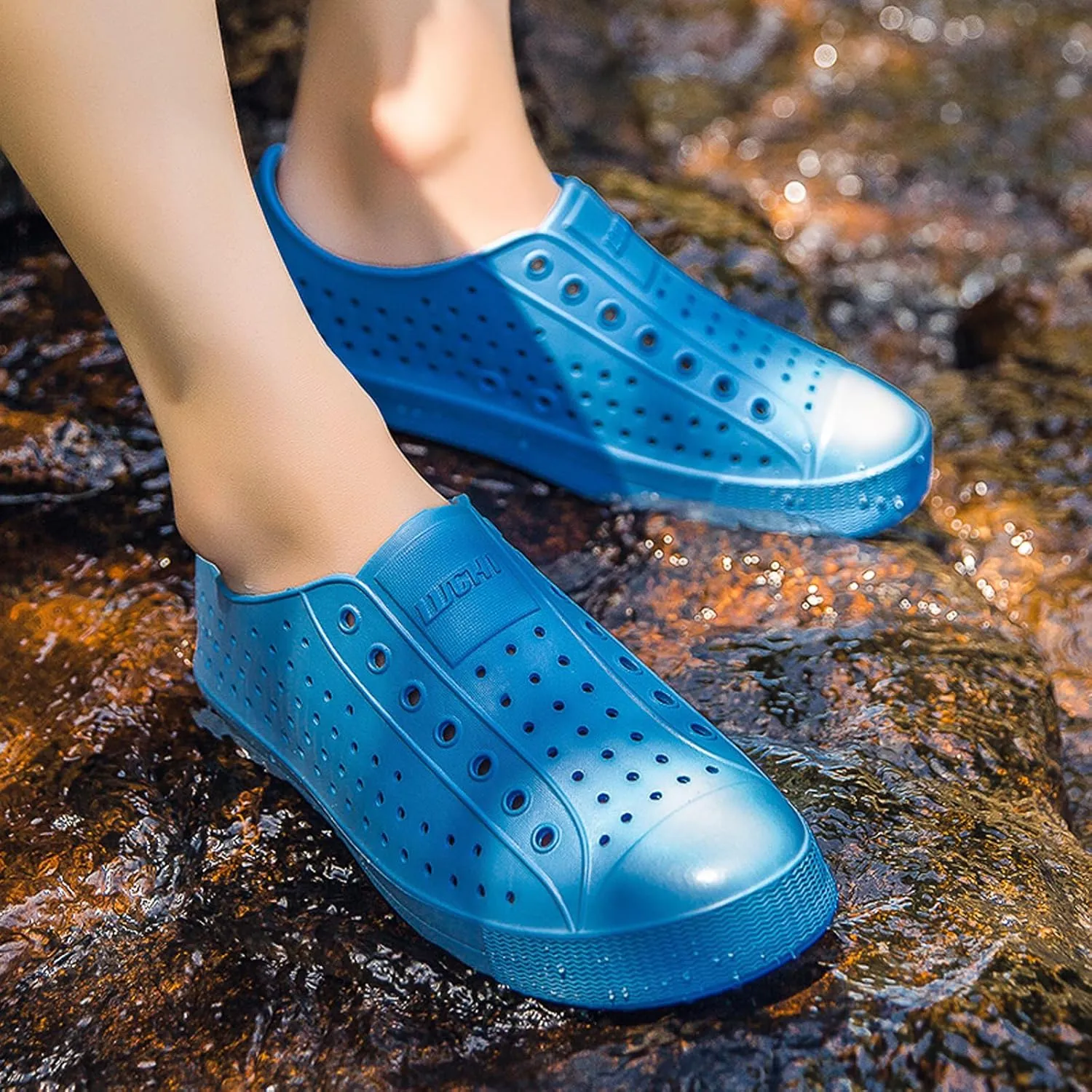 FLIOZY Waterproof Garden Clogs for Men and Women - Lightweight Breathable EVA Slip-On Shoes - Comfortable Non-Slip Casual Footwear for Outdoor, Beach, Everyday Wear