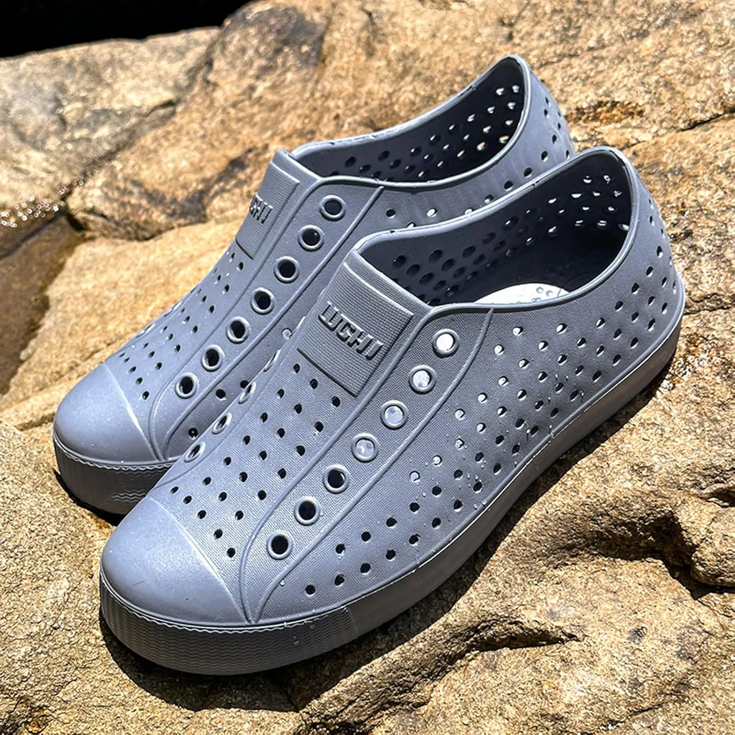FLIOZY Waterproof Garden Clogs for Men and Women - Lightweight Breathable EVA Slip-On Shoes - Comfortable Non-Slip Casual Footwear for Outdoor, Beach, Everyday Wear