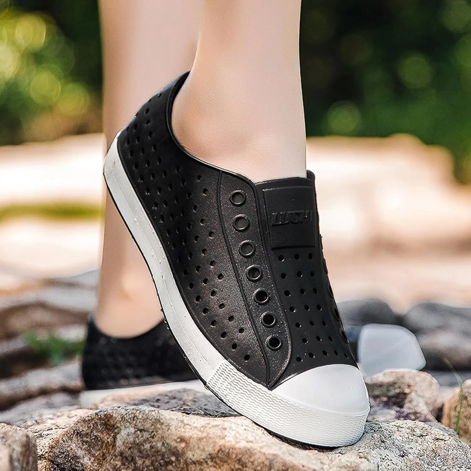 FLIOZY Waterproof Garden Clogs for Men and Women - Lightweight Breathable EVA Slip-On Shoes - Comfortable Non-Slip Casual Footwear for Outdoor, Beach, Everyday Wear