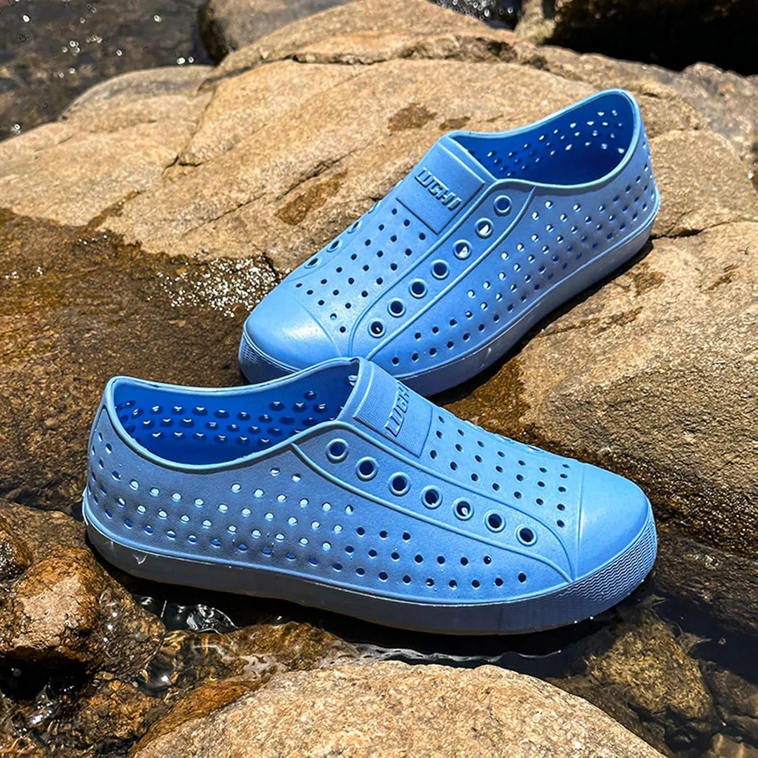 FLIOZY Waterproof Garden Clogs for Men and Women - Lightweight Breathable EVA Slip-On Shoes - Comfortable Non-Slip Casual Footwear for Outdoor, Beach, Everyday Wear