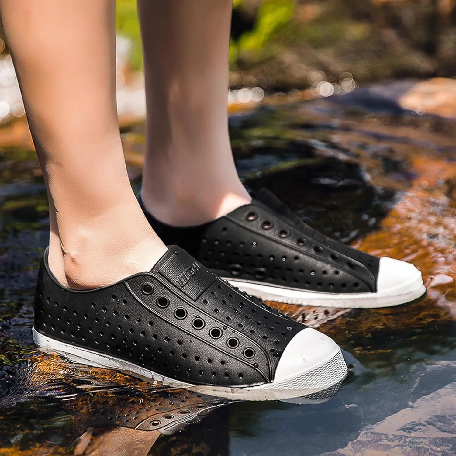 FLIOZY Waterproof Garden Clogs for Men and Women - Lightweight Breathable EVA Slip-On Shoes - Comfortable Non-Slip Casual Footwear for Outdoor, Beach, Everyday Wear