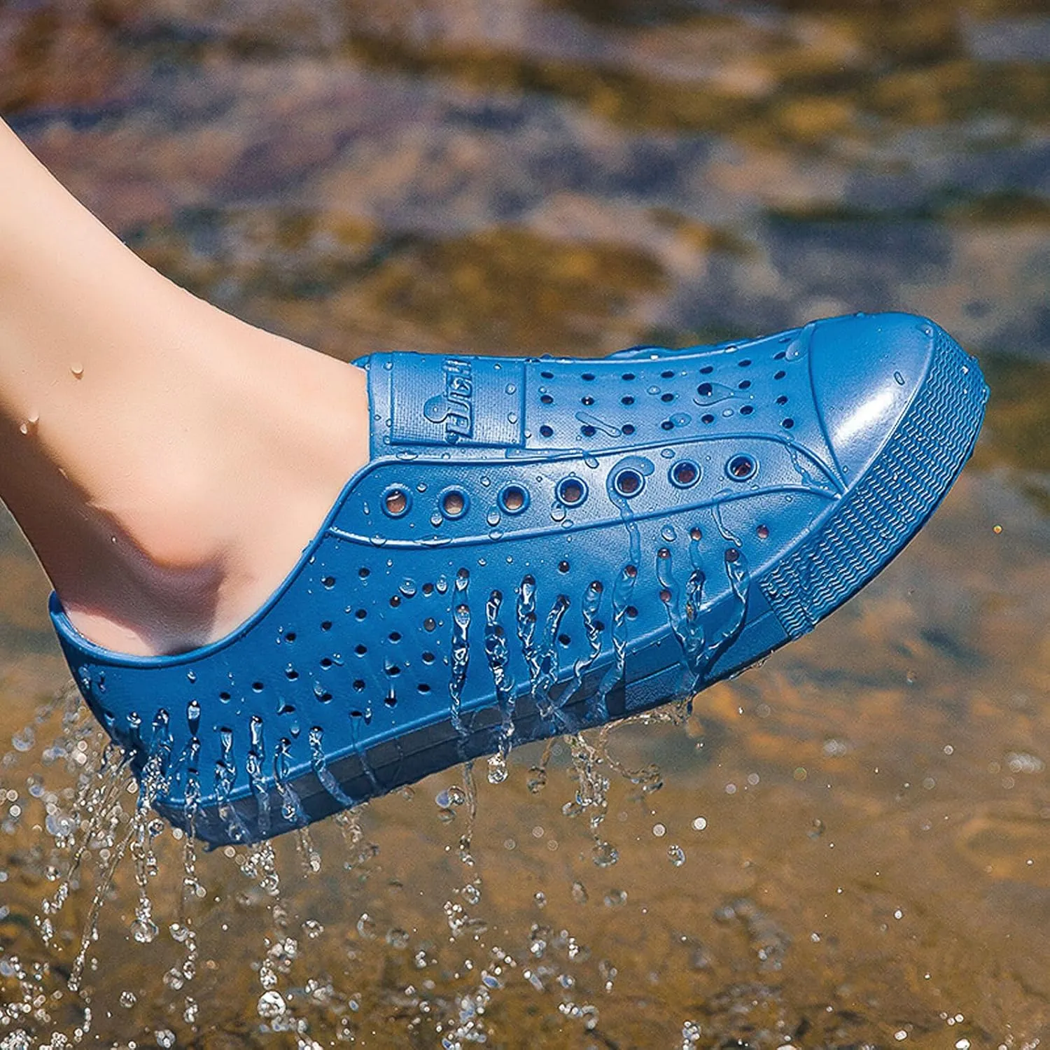 FLIOZY Waterproof Garden Clogs for Men and Women - Lightweight Breathable EVA Slip-On Shoes - Comfortable Non-Slip Casual Footwear for Outdoor, Beach, Everyday Wear
