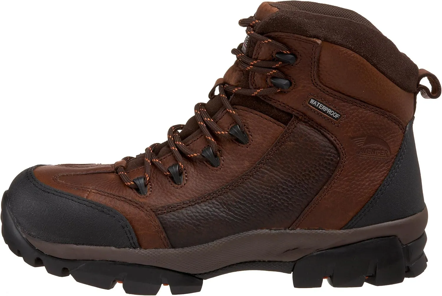 FSI AVENGER Men's 6" Leather Waterproof Comp Toe No Exposed Metal EH Work Boot