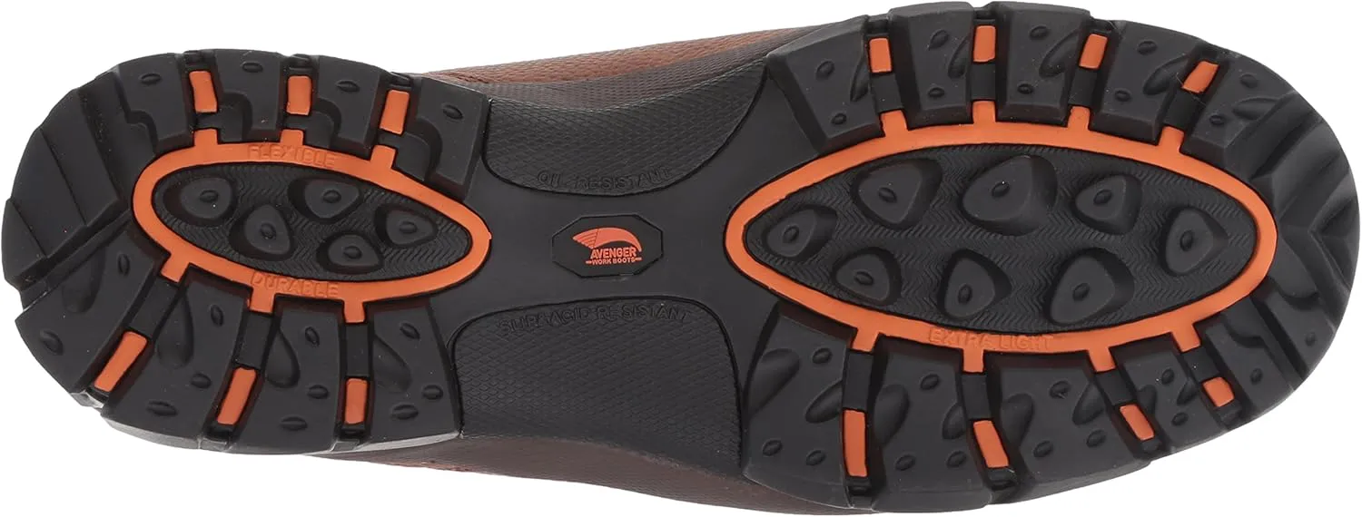 FSI AVENGER Men's 6" Leather Waterproof Comp Toe No Exposed Metal EH Work Boot