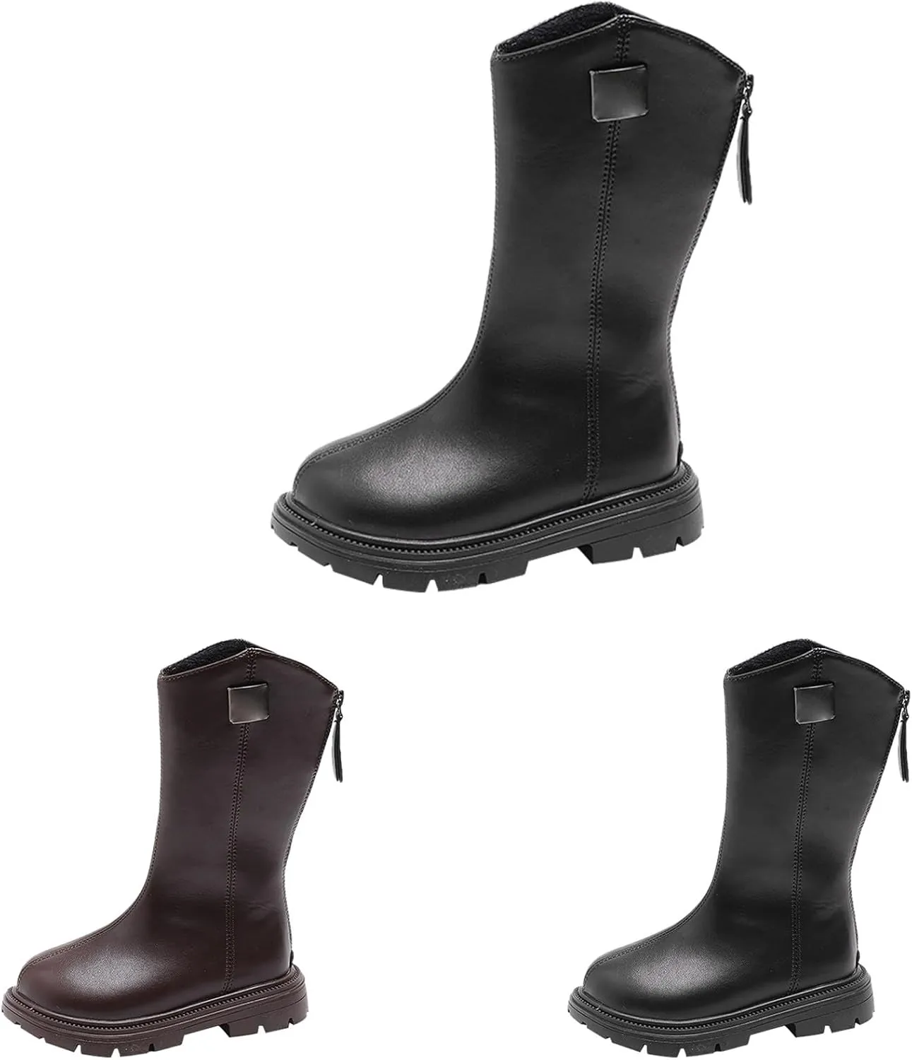 Girls' Knee High Boots Kids Girls Fall Boots Winter Tall Boot Dress Shoes Mid-Calf Flat Heels Riding Boots