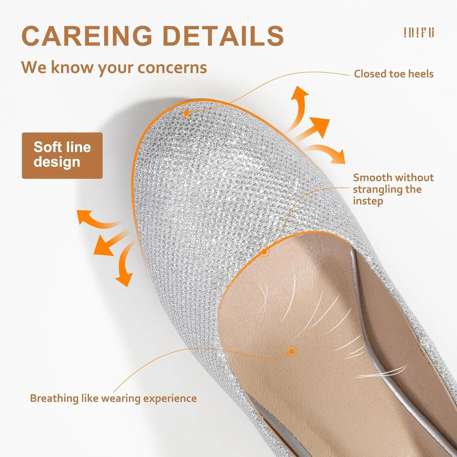 IDIFU Women's Sherry Dress Low Block Chunky Heels Pumps Closed Round Toe Shoes for Wedding Office Evening