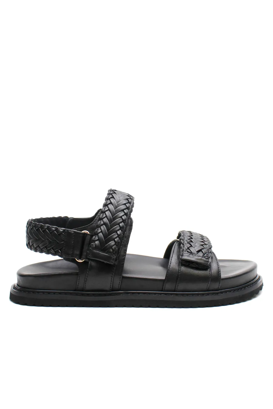 Isla Braided Sandal Black