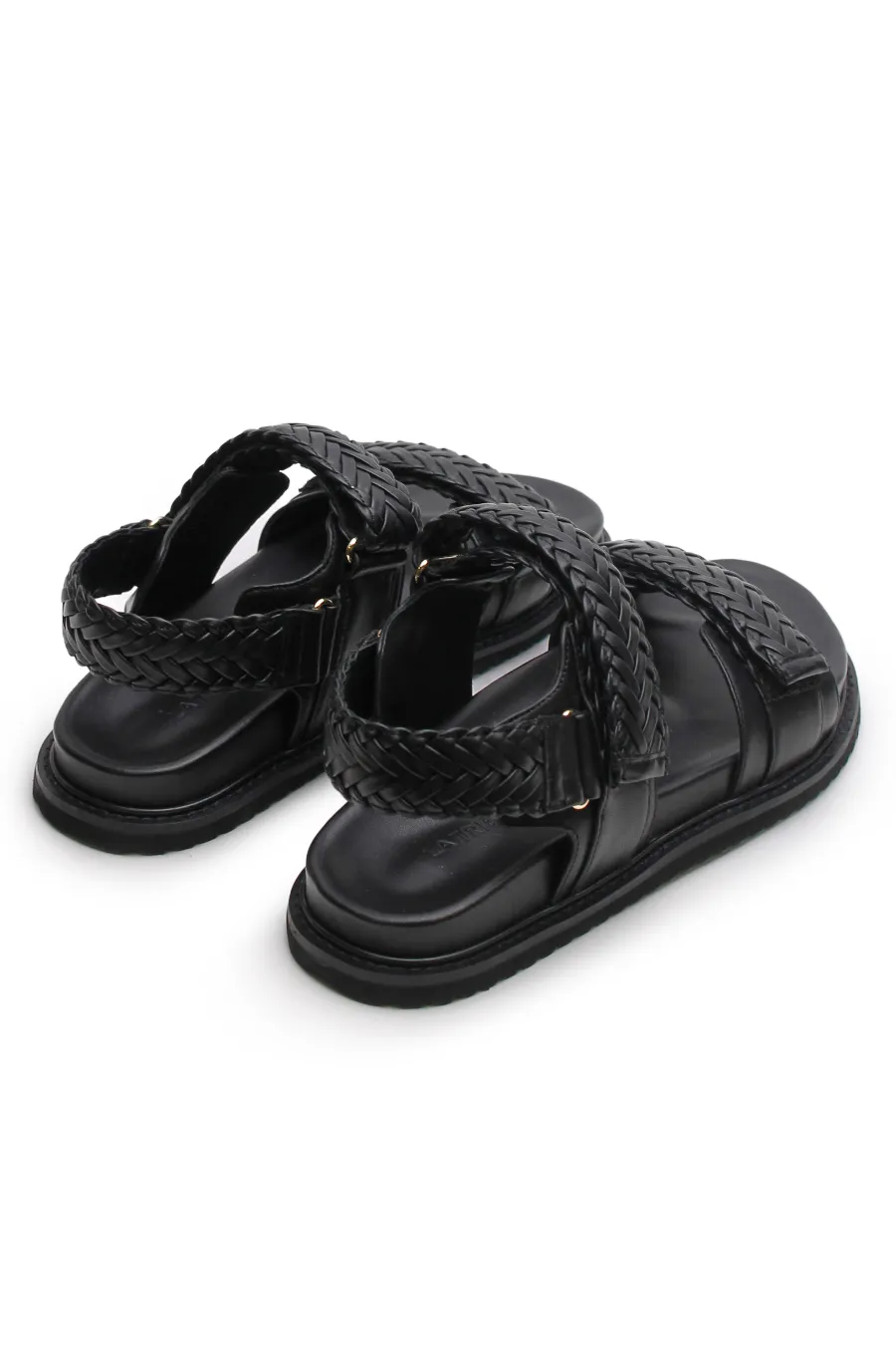Isla Braided Sandal Black