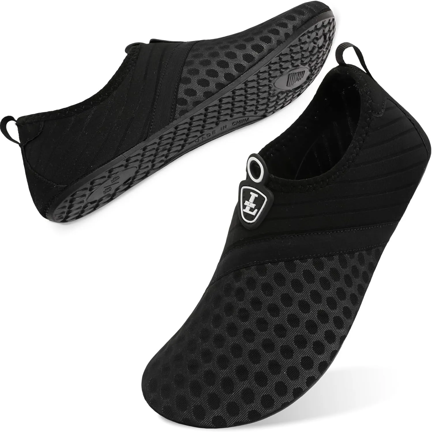 L-RUN Womens Mens Water Shoes Barefoot Skin Aqua Socks for Run Dive Surf Pool Beach Yoga Quick Dry Swim Shoes Non-Slip