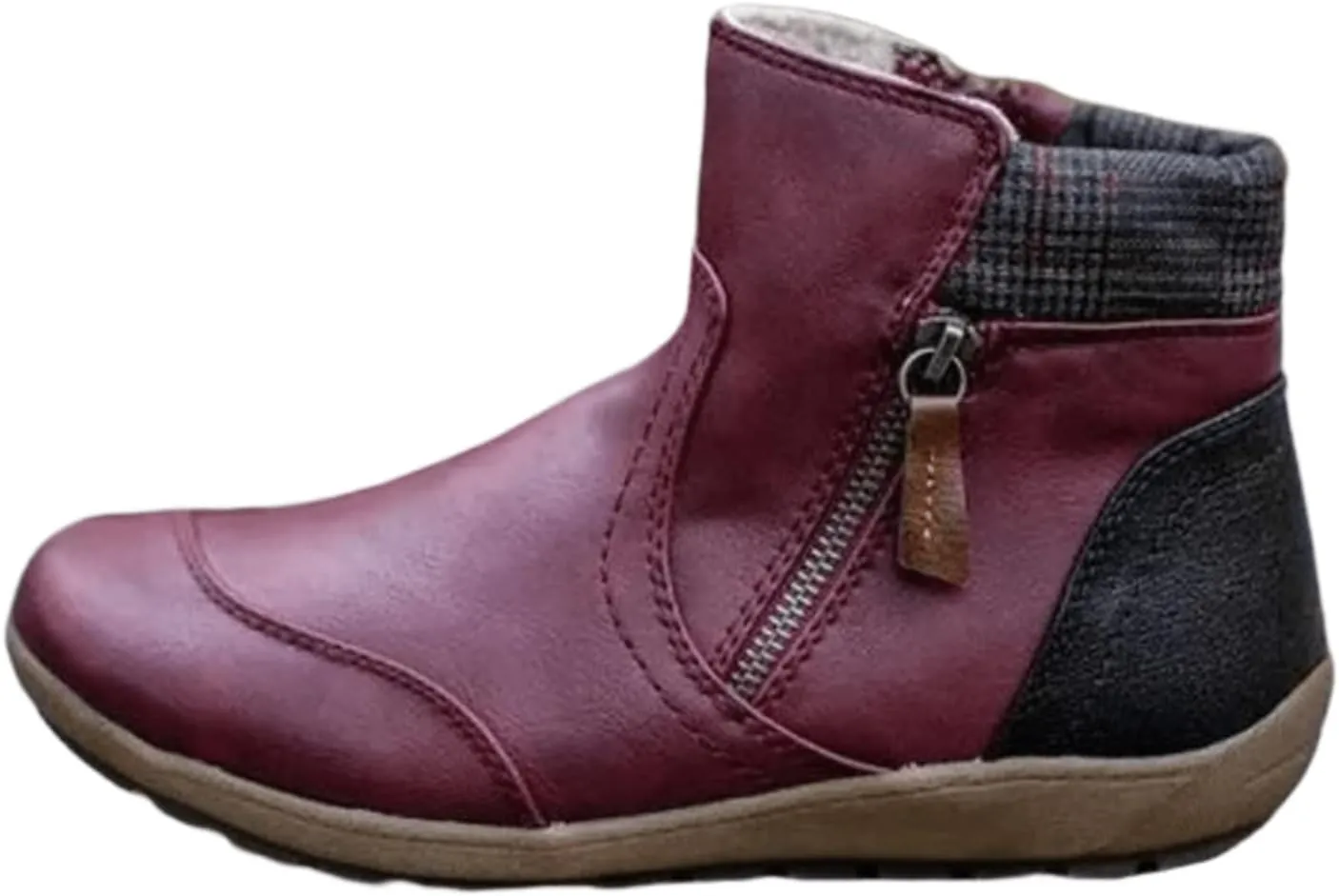 Ladmiple Ankle Boots For Women Dressy Comfy Side Zipper High Top Western Wear Fashion Casual Cowboy Cowgirl Booties