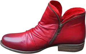 Ladmiple Boots For Women Ankle Booties Comfortable Walking Fashion Combat Boots Cowboy Cowgirl Western Short Booties