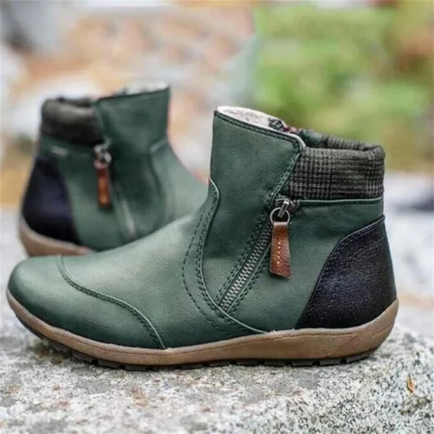 Ladmiple Boots For Women Ankle Booties Dressy Cowgirl Cowboy Western Short Booties Fashion Classic Retro Casual Walking Shoes