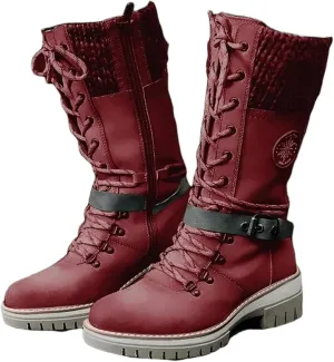 Ladmiple Fall Boots For Women 2024 Wide Calf Mid Calf Ankle Booties Side Zipper Low Heel Motorcycle Combat Riding Biker Boots