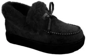 Ladmiple Winter Boots For Women Wide Width Snow Boots Warm Ankle Booties Comfort Slip On Outdoor Fur Lined Walking Shoes