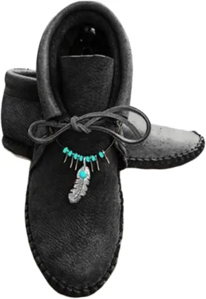 Lausiuoe Boots For Women Ankle Booties Western Fashion Short Booties Casual Dressy Flat Shoes Fashion Retro Boot Pull-On