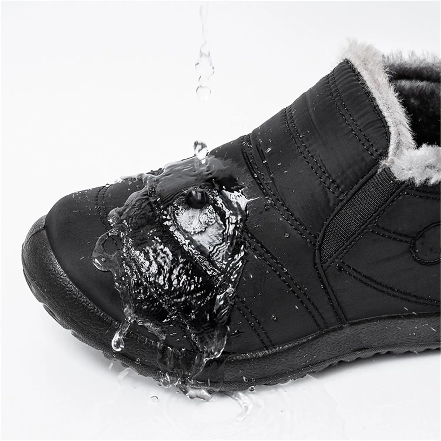 Lausiuoe Snow Boots For Women Waterproof Insulated Non Slip Winter Fur Lining Comfortable Outdoor Ankle Booties Shoes