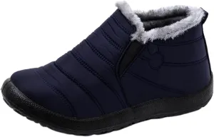 Lausiuoe Snow Boots For Women Waterproof Insulated Non Slip Winter Fur Lining Comfortable Outdoor Ankle Booties Shoes