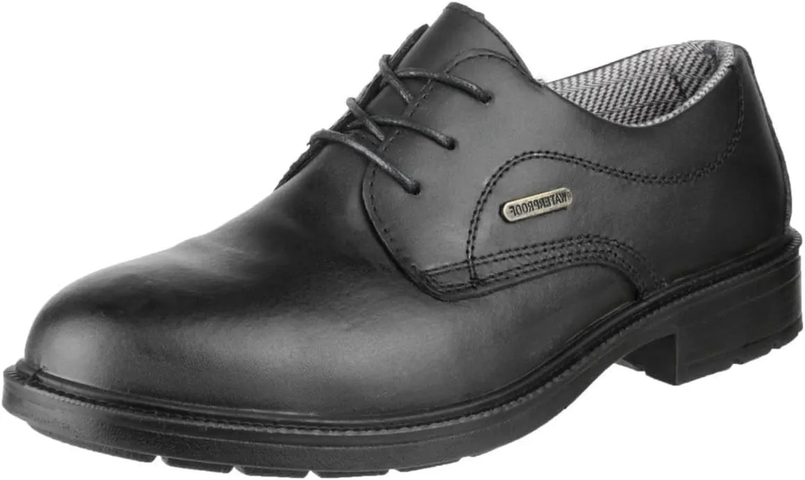 Mens FS62 Waterproof Lace up Gibson Safety Shoe Black Size UK 10 EU 44