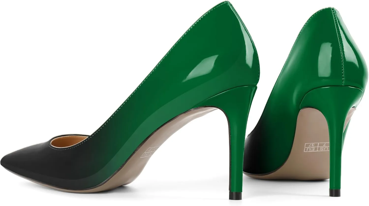 Mettesally Women's Pointed Toe High Heels Gradient Pumps Stiletto Heels Usual Wedding Party Dress Shoes