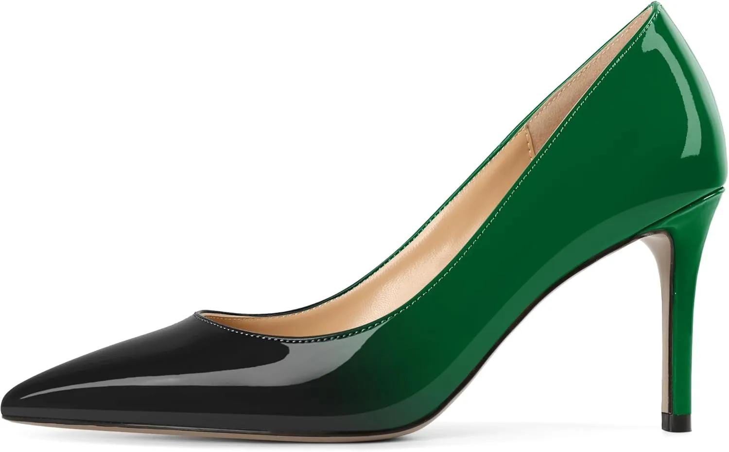 Mettesally Women's Pointed Toe High Heels Gradient Pumps Stiletto Heels Usual Wedding Party Dress Shoes