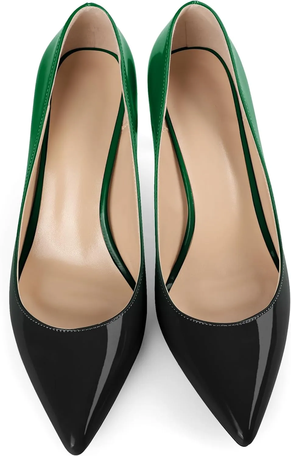 Mettesally Women's Pointed Toe High Heels Gradient Pumps Stiletto Heels Usual Wedding Party Dress Shoes
