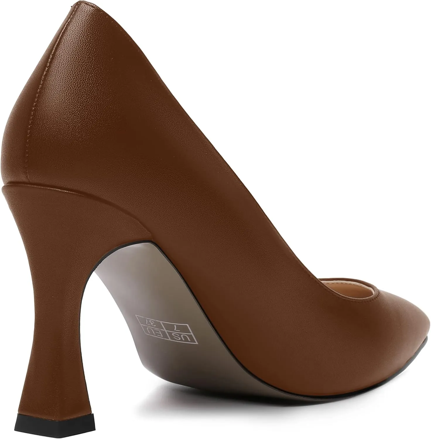 MOVINSTEPS Womens Slip On Pointed Toe Matte Sexy Wedding Spool High Heel Pumps Shoes 3.3 Inch