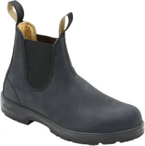 New Men's Chelsea Boots PU Elastic Sided Slip On Anti-slip Non Waterproof Wearable Dress Slip On