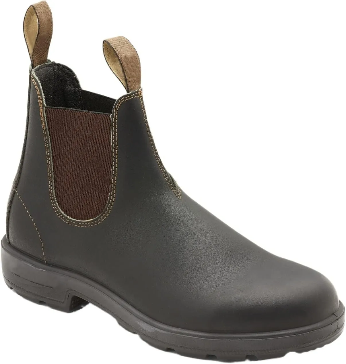 New Men's Chelsea Boots PU Elastic Sided Slip On Anti-slip Non Waterproof Wearable Dress Slip On