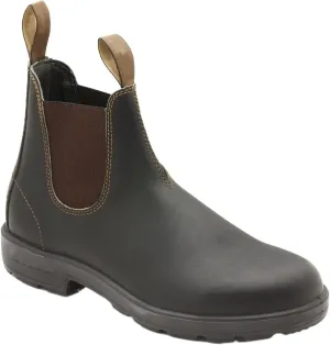 New Men's Chelsea Boots PU Elastic Sided Slip On Anti-slip Non Waterproof Wearable Dress Slip On