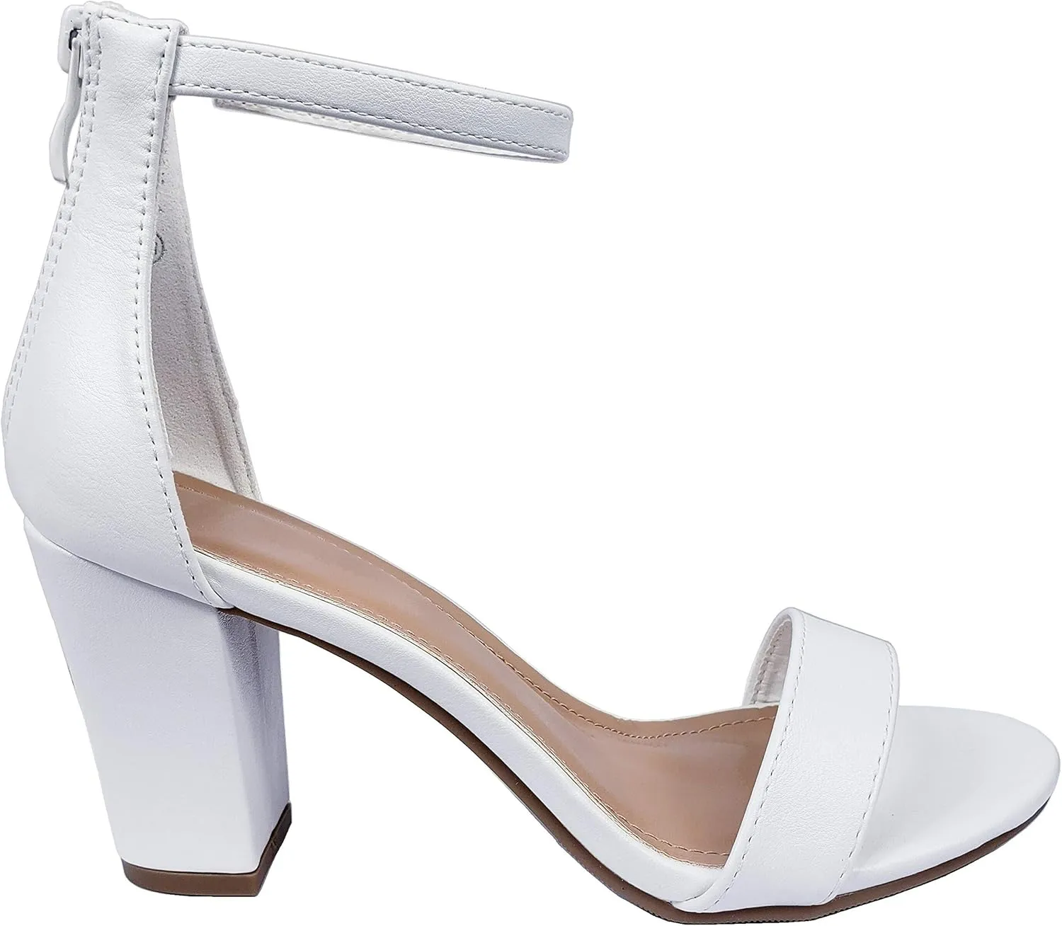 Over the Toe Strap Ankle Wrap Strap Heel Open Toe Medium Heel