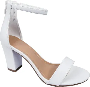 Over the Toe Strap Ankle Wrap Strap Heel Open Toe Medium Heel