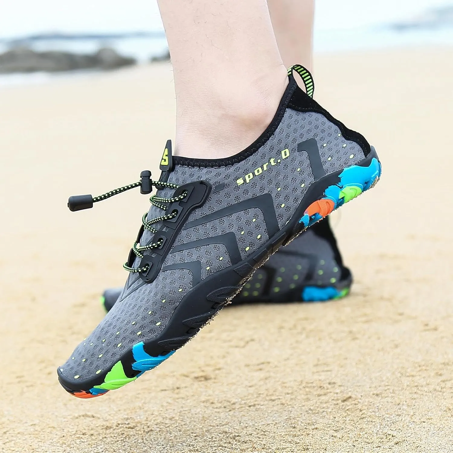 SAGUARO Quick-Dry Water Shoes for Women  Swim Shoes, Beach Shoes, Aqua Shoes with Lightweight, Breathable, Slip-Resistant Design for Pool & Outdoor Use