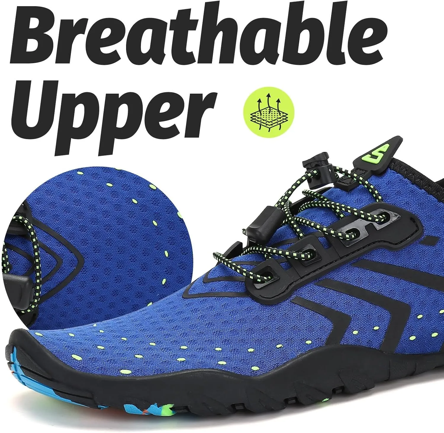 SAGUARO Water Shoes Women  Swim Shoes, Quick-Dry Barefoot Aqua Socks for Beach, Pool, Surfing and Outdoor Activities