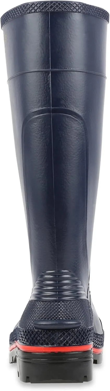 Servus MAX 15" PVC Chemical-Resistant Soft Toe Women's Work Boots, Navy, Red & Black (75126)